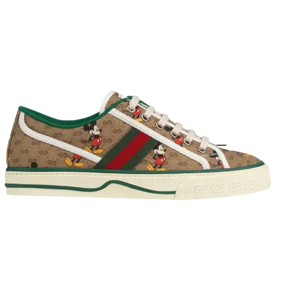 GUCCI DISNEY Mini Vintage GG Supreme Monogram Mickey Mouse sneakers